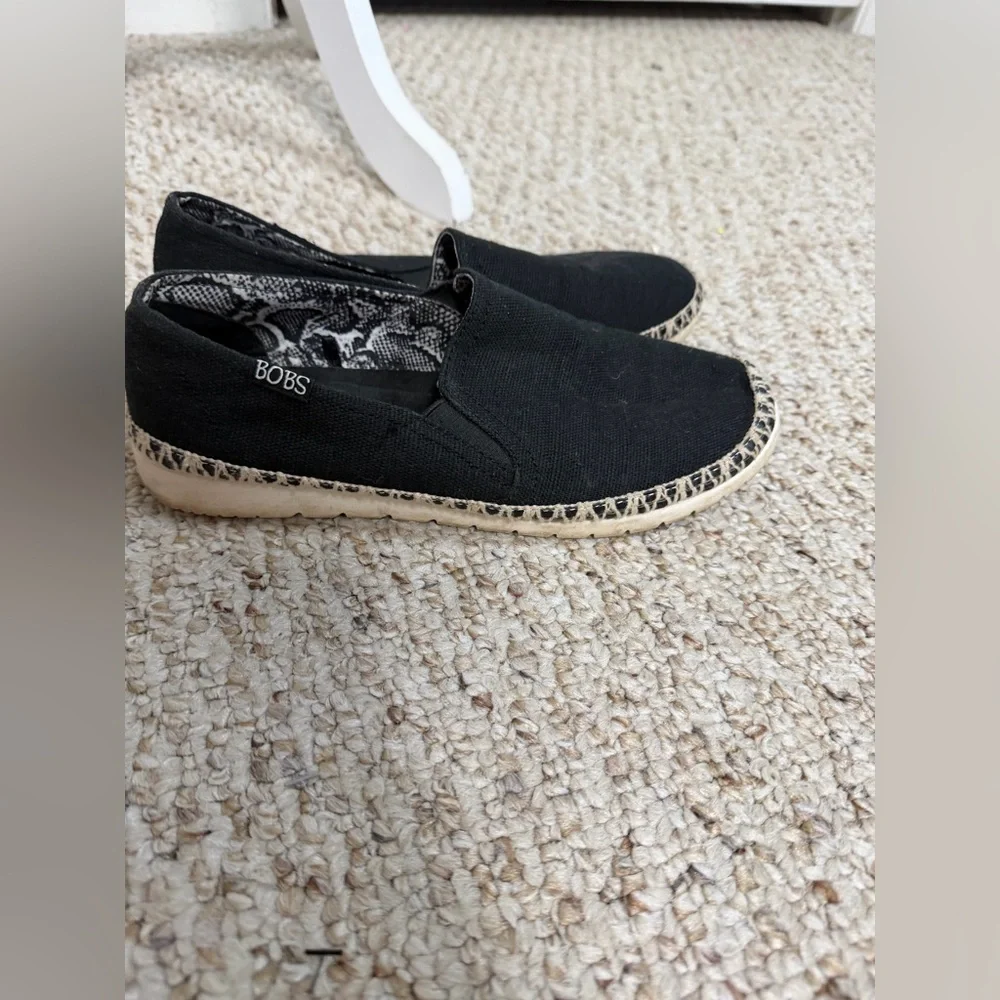 Bobs Skechers Memory foam Slip-On Shoes with Woven Trim size 7.5 - Picture 4 of 5